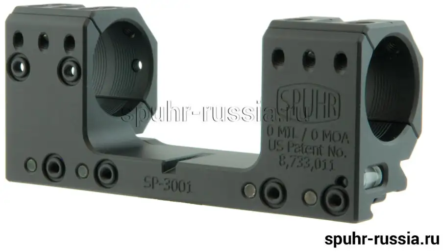 SP-3001 Тактический кронштейн SPUHR с кольцами 30 мм для установки на Picatinny, без наклона