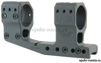 SP-4024 Тактический кронштейн SPUHR D34мм для установки на Picatinny, H48мм, с выносом, без наклона