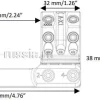 SP-4302 Тактический кронштейн SPUHR D34мм для установки на Picatinny, H38мм, наклон 3MIL/10.3MOA — изображение 3