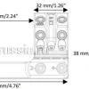 SP-4902 Тактический кронштейн SPUHR D34мм для установки на Picatinny, H38мм, наклон 9MIL/30.9MOA — изображение 2