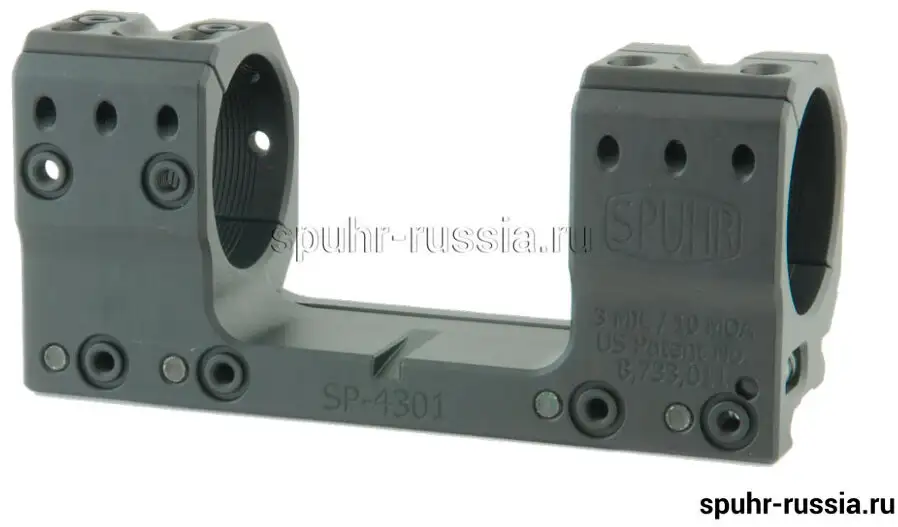 SP-4301 Тактический кронштейн SPUHR D34мм для установки на Picatinny, H30мм, наклон 3MIL/10.3MOA
