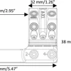 SP-61602 Тактический кронштейн SPUHR D36мм для установки на Picatinny, H38мм, наклон 16MIL/55MOA — изображение 2